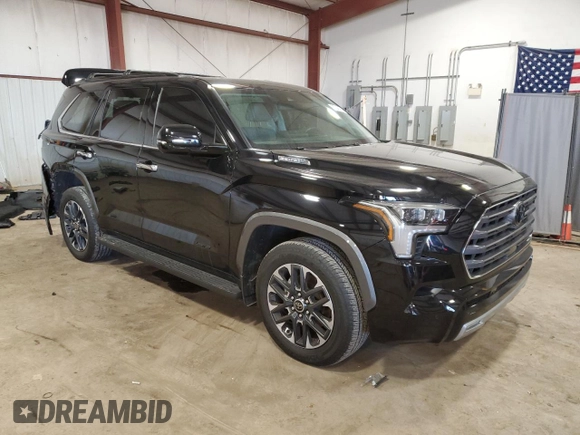 2023 Toyota Sequoia SR5 with VIN 7SVAAABA7PX018189, listed as a Copart auction lot 87248474 with 16,588 mi miles and Salvage Title. Bid and sale history available at carsss.com. Image 4.