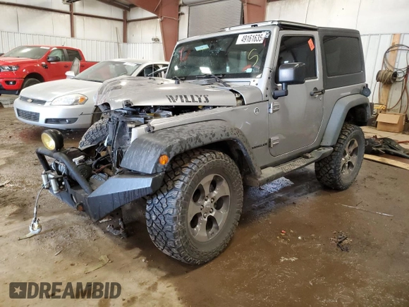 2016 Jeep Wrangler Sahara with VIN 1C4AJWBG2GL307824, listed as a Copart auction lot 49161635 with Not provided miles and Clean title. Bid and sale history available at DreamBid. Image 1.