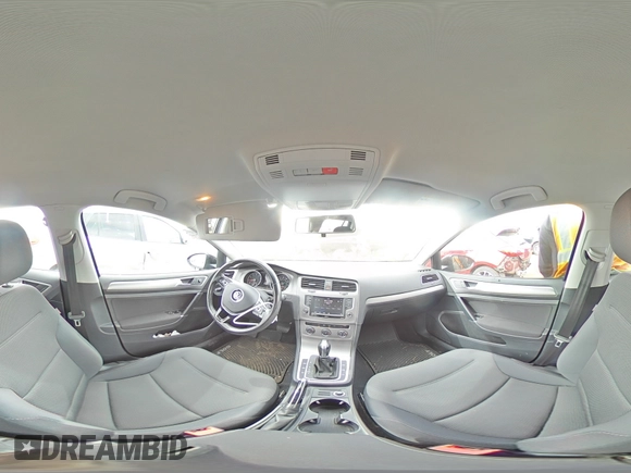 2017 Volkswagen Golf SportWagen S with VIN 3VWC17AU4HM510099, listed as a Copart auction lot 46581174 with 46,344 mi miles. Bid and sale history available at carsss.com. Image 14.