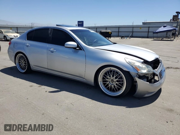 2007 Infiniti G35 Journey with VIN JNKBV61EX7M715361, listed as a Copart auction lot 68190604 with 176,632 mi miles and Salvage Title. Bid and sale history available at DreamBid. Image 4.