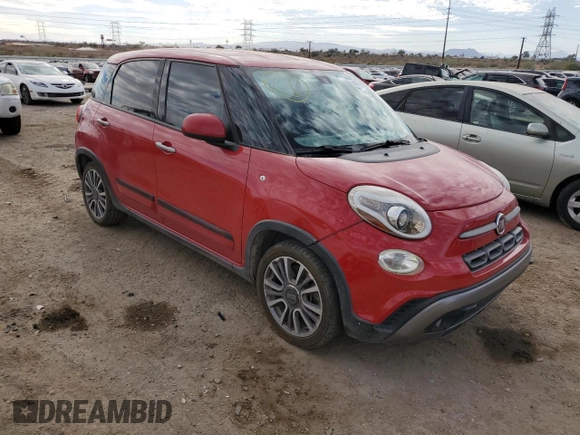 2019 FIAT 500L Trekking with VIN ZFBNFADH4KZ041971, listed as a Copart auction lot 41514235 with 115,546 mi miles and Salvage Title. Bid and sale history available at carsss.com. Image 4.