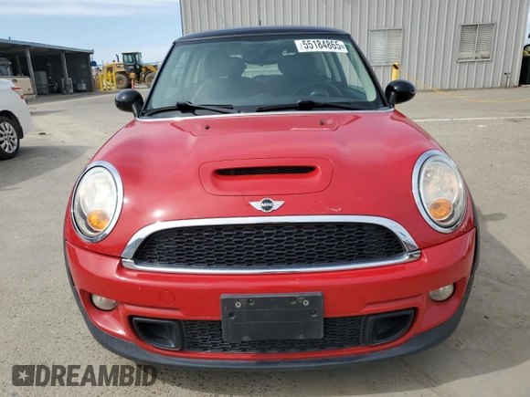 2012 MINI Hardtop S with VIN WMWSV3C58CT386122, listed as a Copart auction lot 55184865 with 92,156 mi miles and Clean Title. Bid and sale history available at DreamBid. Image 5.