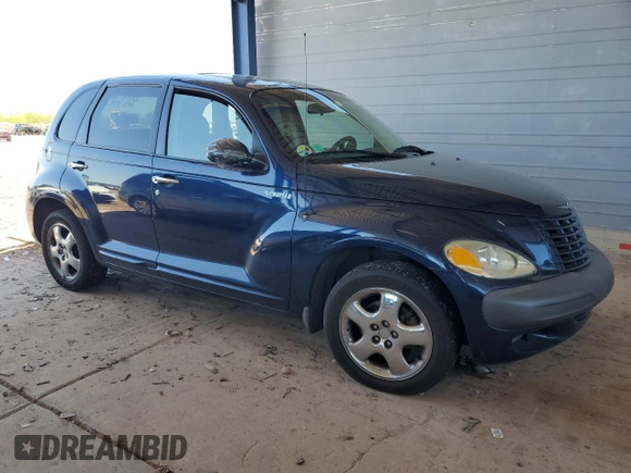 2001 Chrysler PT Cruiser with VIN 3C8FY4BB61T589728, listed as a Copart auction lot 58232895 with 65,646 mi miles and Clean title. Bid and sale history available at DreamBid. Image 4.