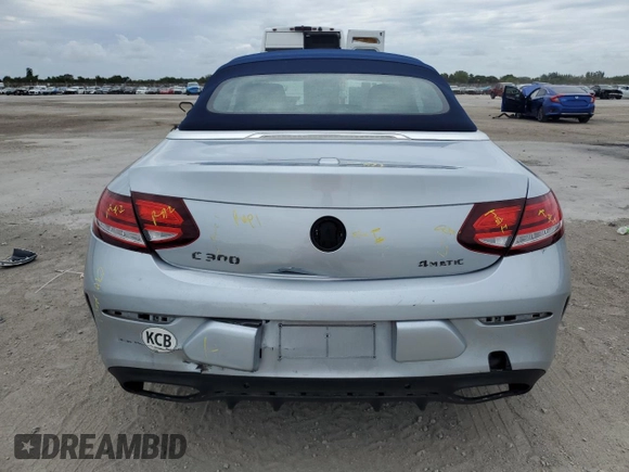 2023 Mercedes-Benz C 300 with VIN W1KWK8EB8PG117149, listed as a Copart auction lot 85022444 with 29,304 mi miles and Salvage Title. Bid and sale history available at DreamBid. Image 6.