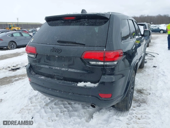 2018 Jeep Grand Cherokee Laredo E with VIN 1C4RJFAG0JC203148, listed as a IAAI auction lot 41614678 with 118,500 mi miles. Bid and sale history available at carsss.com. Image 4.