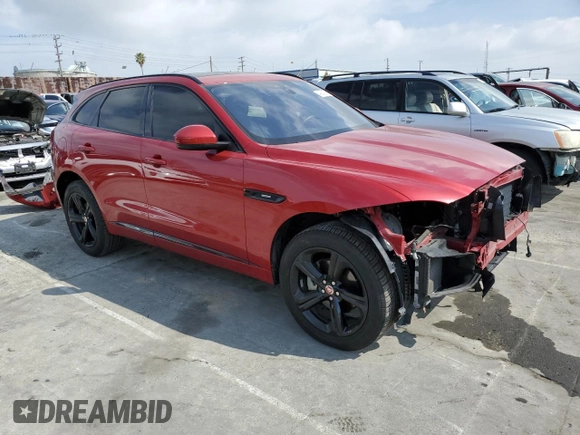 2019 Jaguar F-Pace 25t R-Sport with VIN SADCL2FX2KA606177, listed as a Copart auction lot 43308784 with 87,428 mi miles and . Bid and sale history available at DreamBid. Image 4.