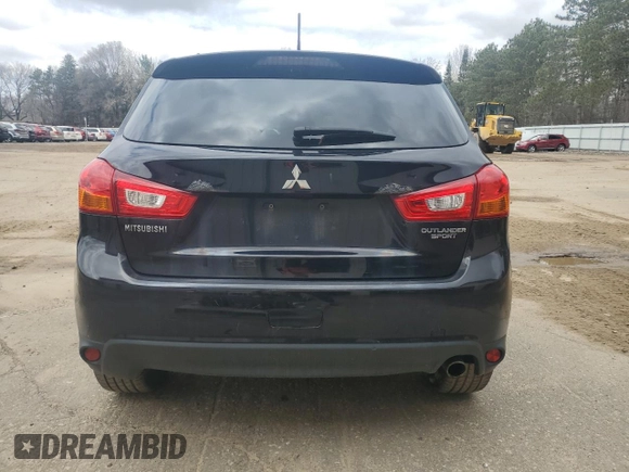 2013 Mitsubishi Outlander Sport SE with VIN 4A4AR4AU7DE014658, listed as a Copart auction lot 54887335 with 171,652 mi miles and Clean Title. Bid and sale history available at carsss.com. Image 6.