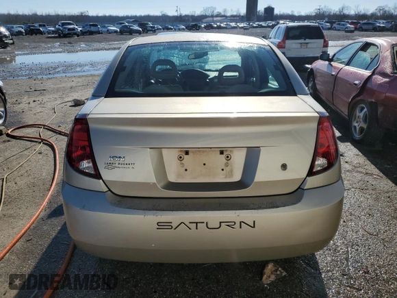 2004 Saturn ION with VIN 1G8AJ52F74Z161652, listed as a Copart auction lot 89256205 with 187,137 mi miles and Salvage Title. Bid and sale history available at carsss.com. Image 6.