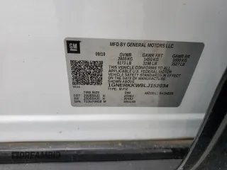 2020 Chevrolet Traverse Premier z VIN 1GNERKKW9LJ152034, wystawiony jako Copart lot #58441935 z przebiegiem 92 092 mil mil oraz Szkoda całkowita • Salvage title. Historia ofert i sprzedaży dostępna na DreamBid. Obrazek 13.