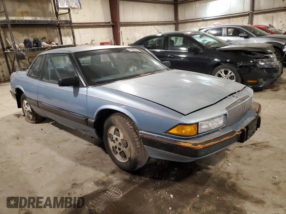 1989 Buick Regal with VIN 2G4WD14W0K1434117, listed as a Copart auction lot 81935534 with 75,747 mi miles and Clean Title. Bid and sale history available at DreamBid. Image 4.