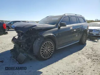 2017 Mercedes-Benz GLS with VIN 4JGDF7FE8HA885805, listed as a Copart auction lot 75594054 with 102,551 mi miles and Salvage Title. Bid and sale history available at carsss.com. Image 1.