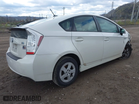 2010 Toyota Prius II with VIN JTDKN3DUXA5179435, listed as a IAAI auction lot 42057272 with 230,960 mi miles and . Bid and sale history available at DreamBid. Image 4.