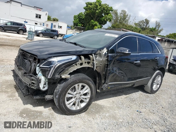2021 Cadillac XT5 FWD Luxury with VIN 1GYKNAR46MZ127028, listed as a Copart auction lot 47555235 with 48,364 mi miles and Salvage Title. Bid and sale history available at carsss.com. Image 1.