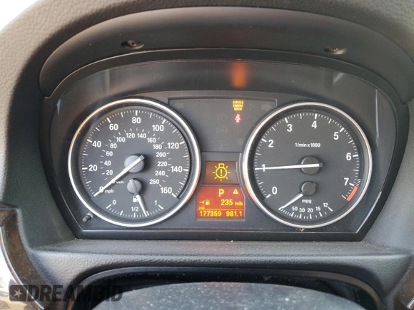 2011 BMW 3 Series 328i with VIN WBAPH7G58BNN05840, listed as a Copart auction lot 57137225 with 177,359 mi miles and Non repairable. Bid and sale history available at DreamBid. Image 9.