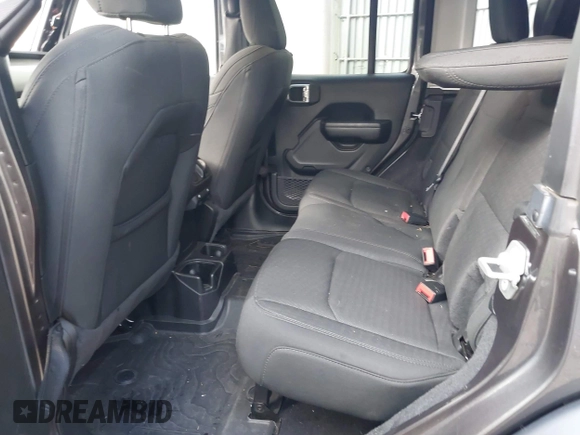 2021 Jeep Wrangler Unlimited Sport S with VIN 1C4HJXDN4MW518307, listed as a IAAI auction lot 41222996 with 39,499 mi miles and . Bid and sale history available at DreamBid. Image 8.