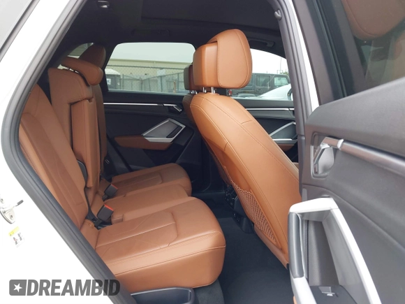 2021 Audi Q3 S line Premium with VIN WA1DECF38M1075416, listed as a IAAI auction lot 41582497 with 78,417 mi miles. Bid and sale history available at carsss.com. Image 8.