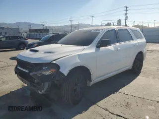 2018 Dodge Durango R/T with VIN 1C4SDHCT8JC276105, listed as a Copart auction lot 46505885 with 161,312 mi miles and Salvage title. Bid and sale history available at DreamBid. Image 1.