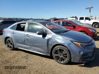 2023 Toyota Corolla Hybrid LE with VIN JTDBCMFE7P3013461, listed as a Copart auction lot 46107765 with 90,344 mi miles and Salvage Title. Bid and sale history available at carsss.com. Image 4.