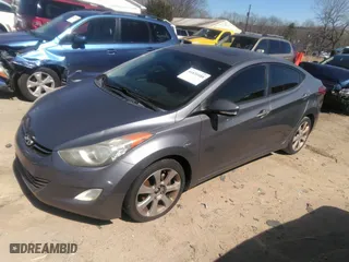 2012 Hyundai Elantra GLS with VIN 5NPDH4AE4CH090434, listed as a IAAI auction lot 41825488 with 208,252 mi miles. Bid and sale history available at carsss.com. Image 2.