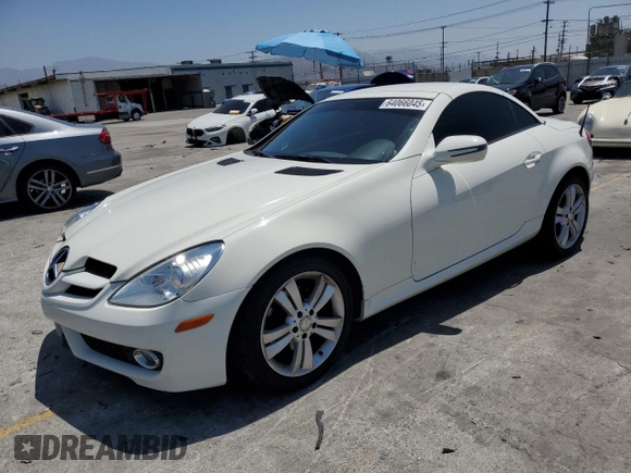 2010 Mercedes-Benz SLK 300 with VIN WDBWK5EA0AF232677, listed as a Copart auction lot 64066045 with 113,726 mi miles and Salvage title. Bid and sale history available at DreamBid. Image 1.