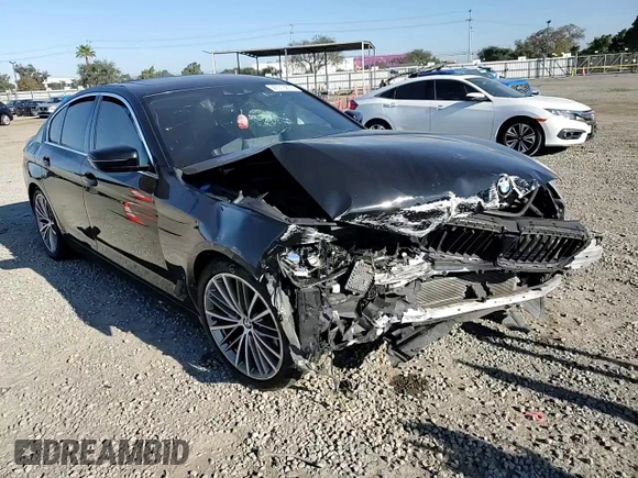 2020 BMW 5 Series 530e with VIN WBAJA9C05LCD74527, listed as a Copart auction lot 47013875 with Not Provided miles and Salvage Title. Bid and sale history available at DreamBid. Image 10.