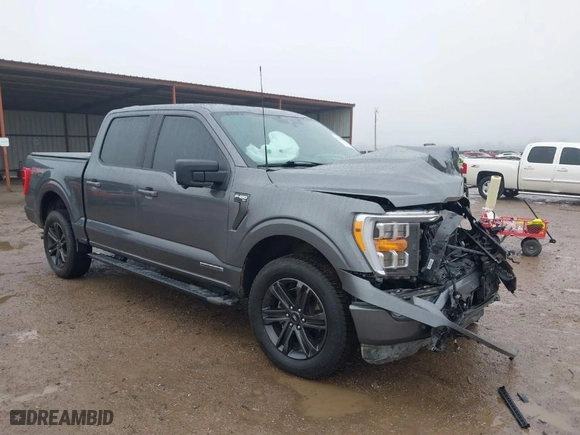 2021 Ford F-150 XL with VIN 1FTFW1ED1MFC45841, listed as a IAAI auction lot 41458297 with 92,402 mi miles. Bid and sale history available at carsss.com. Image 1.