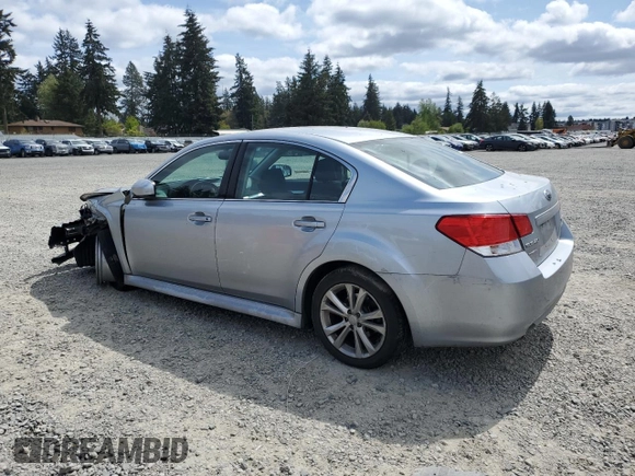 2013 Subaru Legacy Premium with VIN 4S3BMBC62D3013328, listed as a Copart auction lot 54391555 with 85,154 mi miles and Salvage Title. Bid and sale history available at DreamBid. Image 2.