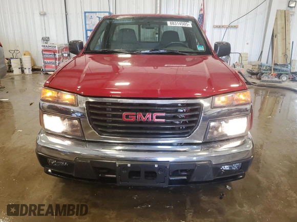 2004 GMC Canyon SL Z85 with VIN 1GTDT146648150876, listed as a Copart auction lot 88314505 with 60,569 mi miles and Clean Title. Bid and sale history available at carsss.com. Image 5.
