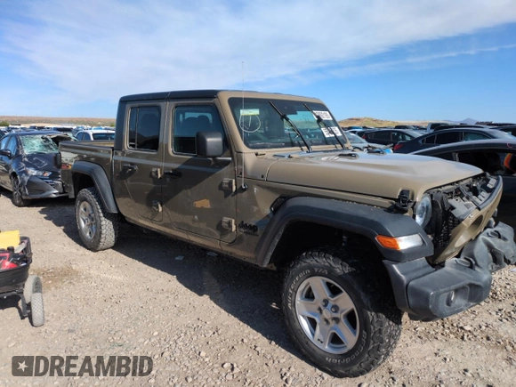 2020 Jeep Gladiator Sport S z VIN 1C6HJTAG8LL191352, wystawiony jako Copart lot #55485235 z przebiegiem 77 192 mil mil oraz Szkoda całkowita • Salvage title. Historia ofert i sprzedaży dostępna na DreamBid. Obrazek 4.