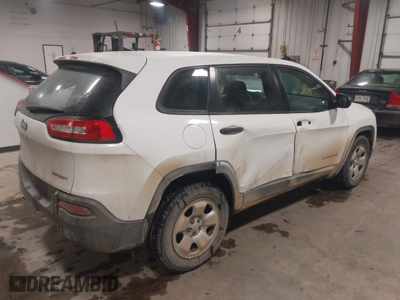 2016 Jeep Cherokee Sport with VIN 1C4PJMAS0GW254799, listed as a IAAI auction lot 41582436 with 140,471 mi miles and . Bid and sale history available at DreamBid. Image 4.