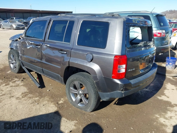2015 Jeep Patriot High Altitude with VIN 1C4NJRFB9FD376651, listed as a IAAI auction lot 41416297 with 121,690 mi miles and . Bid and sale history available at carsss.com. Image 3.