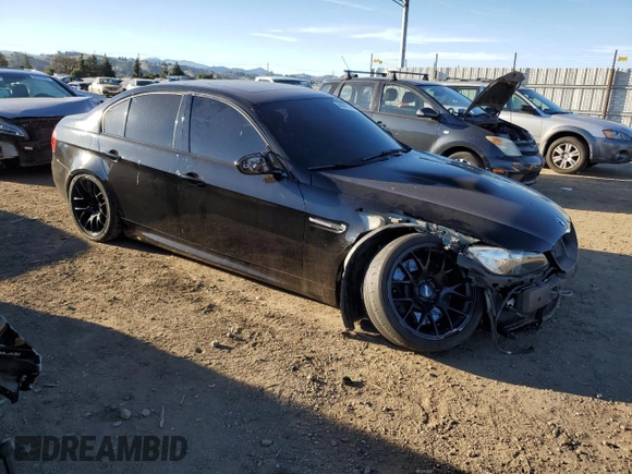 2010 BMW M3 with VIN WBSPM9C57AE202037, listed as a Copart auction lot 88361395 with 0 mi miles and Salvage Title. Bid and sale history available at carsss.com. Image 4.