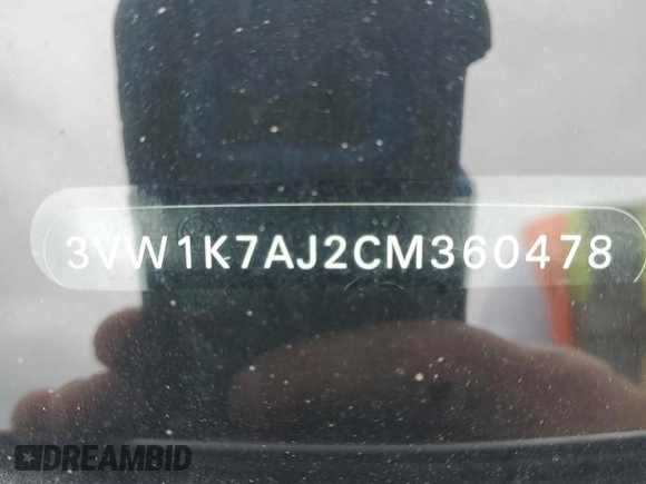 2012 Volkswagen Jetta S с VIN 3VW1K7AJ2CM360478, выставлен на аукционе Copart как лот 56069955 с пробегом 183 857 миль миль и Чистый • Clean title. История ставок и продаж доступна на DreamBid. Изображение 13.
