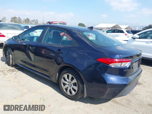 2021 Toyota Corolla LE with VIN 5YFEPMAE3MP271407, listed as a IAAI auction lot 41518631 with 44,855 mi miles and . Bid and sale history available at DreamBid. Image 3.
