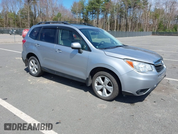 2014 Subaru Forester 2.5i Premium with VIN JF2SJAECXEH494196, listed as a IAAI auction lot 42097228 with 119,448 mi miles. Bid and sale history available at carsss.com. Image 1.