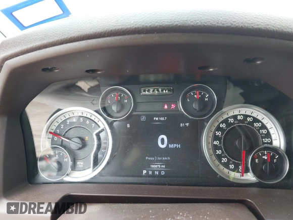2016 Ram 1500 Lone Star with VIN 3C6RR6LTXGG318114, listed as a IAAI auction lot 42054341 with 195,875 mi miles and . Bid and sale history available at DreamBid. Image 7.