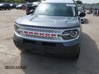 2025 Ford Bronco Sport Heritage with VIN 3FMCR9GNXSRE25085, listed as a Copart auction lot 63847615 with 220 mi miles and Salvage title. Bid and sale history available at DreamBid. Image 15.