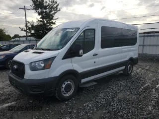 2021 Ford Transit Passenger XL with VIN 1FBAX2C82MKA73592, listed as a Copart auction lot 73312964 with 33,011 mi miles and Salvage Title. Bid and sale history available at carsss.com. Image 1.