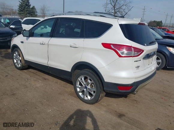 2014 Ford Escape Titanium with VIN 1FMCU9JXXEUC18993, listed as a IAAI auction lot 41802872 with 124,995 mi miles. Bid and sale history available at carsss.com. Image 3.