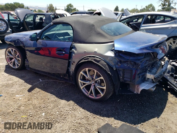 2020 BMW Z4 sDrive30i with VIN WBAHF3C08LWW63362, listed as a Copart auction lot 58871973 with 19,257 mi miles. Bid and sale history available at carsss.com. Image 2.