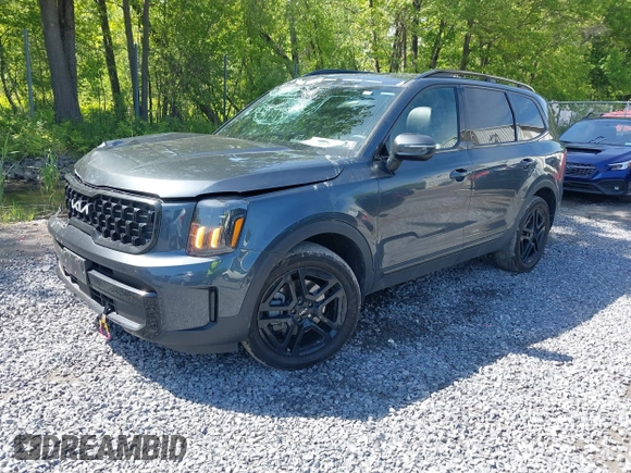 2024 Kia Telluride EX X-Line with VIN 5XYP3DGC9RG539740, listed as a IAAI auction lot 42330422 with 28,216 mi miles and . Bid and sale history available at DreamBid. Image 2.
