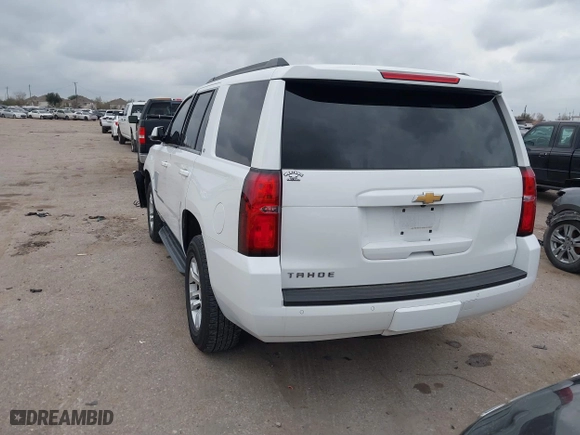 2020 Chevrolet Tahoe LT with VIN 1GNSCBKC7LR120646, listed as a IAAI auction lot 41710368 with 53,372 mi miles. Bid and sale history available at carsss.com. Image 3.