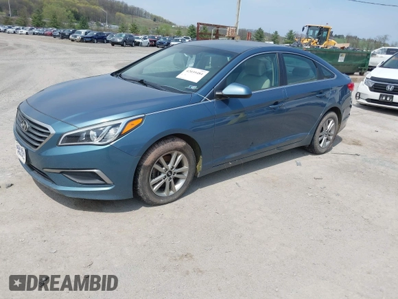 2017 Hyundai Sonata SE with VIN 5NPE24AF9HH452408, listed as a IAAI auction lot 42039484 with 105,004 mi miles. Bid and sale history available at carsss.com. Image 2.