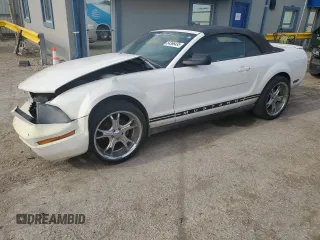 2008 Ford Mustang Deluxe with VIN 1ZVHT84NX85165449, listed as a Copart auction lot 54366435 with 163,859 mi miles and Salvage title. Bid and sale history available at DreamBid. Image 1.