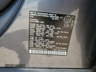 2023 Volkswagen Atlas SEL R-Line Black with VIN 1V2SR2CA3PC540190, listed as a Copart auction lot 58972075 with 63,733 mi miles and Clean title. Bid and sale history available at DreamBid. Image 13.