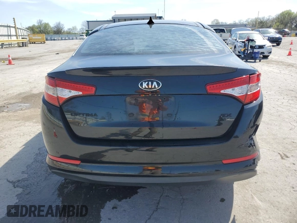 2013 Kia Optima Hybrid EX with VIN KNAGM4AD1D5062069, listed as a Copart auction lot 52456105 with 104,385 mi miles and Salvage Title. Bid and sale history available at carsss.com. Image 6.