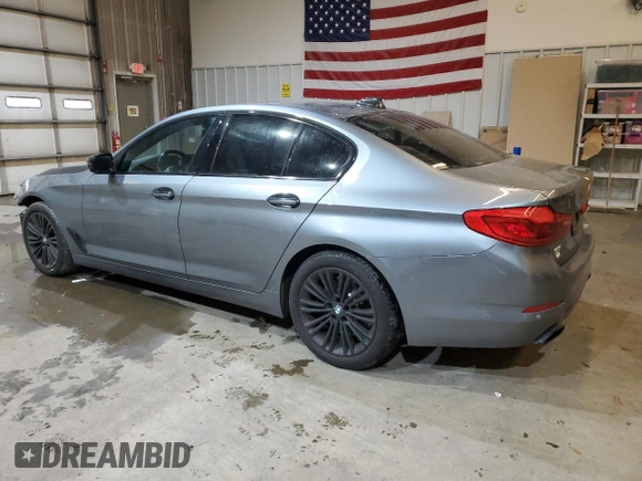 2019 BMW 5 Series 540i xDrive with VIN WBAJE7C55KWW05568, listed as a Copart auction lot 42807505 with 58,611 mi miles and Salvage Title. Bid and sale history available at carsss.com. Image 2.