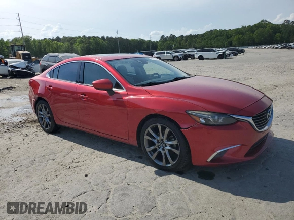 2016 Mazda 6 i Grand Touring with VIN JM1GJ1W5XG1474840, listed as a Copart auction lot 54019355 with 129,760 mi miles and Salvage Title. Bid and sale history available at DreamBid. Image 4.