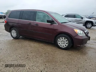 2008 Honda Odyssey LX with VIN 5FNRL38258B080964, listed as a Copart auction lot 59221895 with 168,359 mi miles and Salvage title. Bid and sale history available at DreamBid. Image 4.