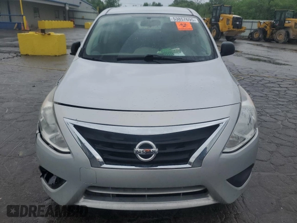 2015 Nissan Versa SV with VIN 3N1CN7AP5FL807681, listed as a Copart auction lot 53857695 with 124,508 mi miles and Salvage Title. Bid and sale history available at carsss.com. Image 5.